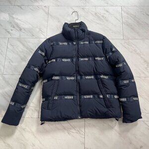 AKINGS Logo Puffer Jacket - Navy